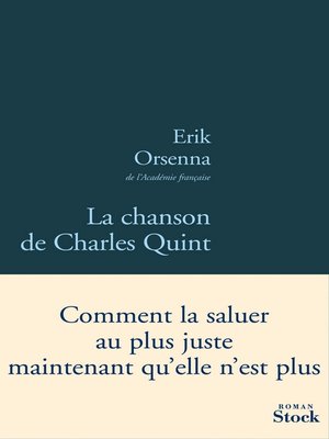 cover image of La chanson de Charles Quint